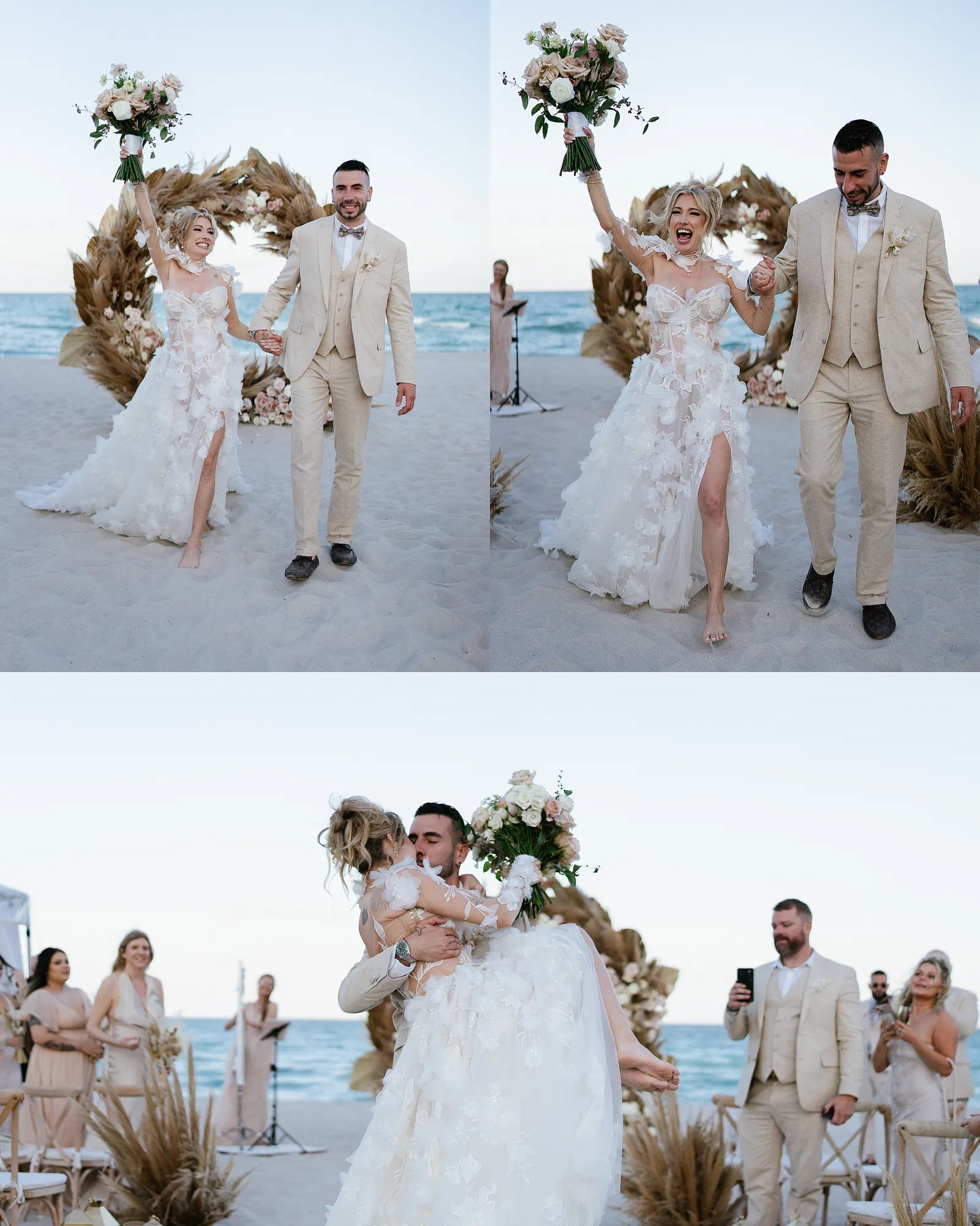 Alicia & Josh wedding album spread