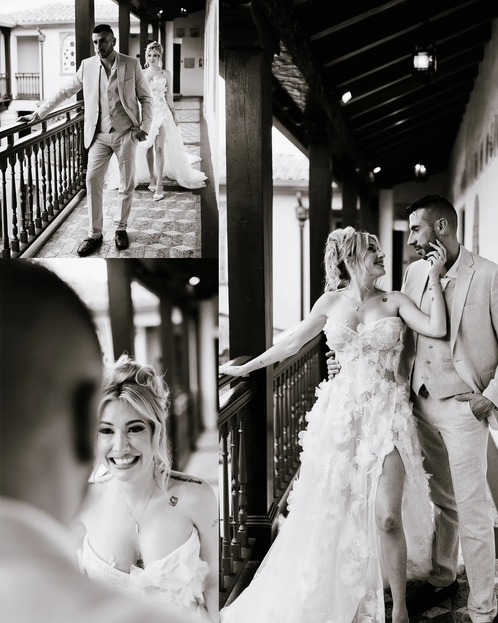 Alicia & Josh wedding album spread