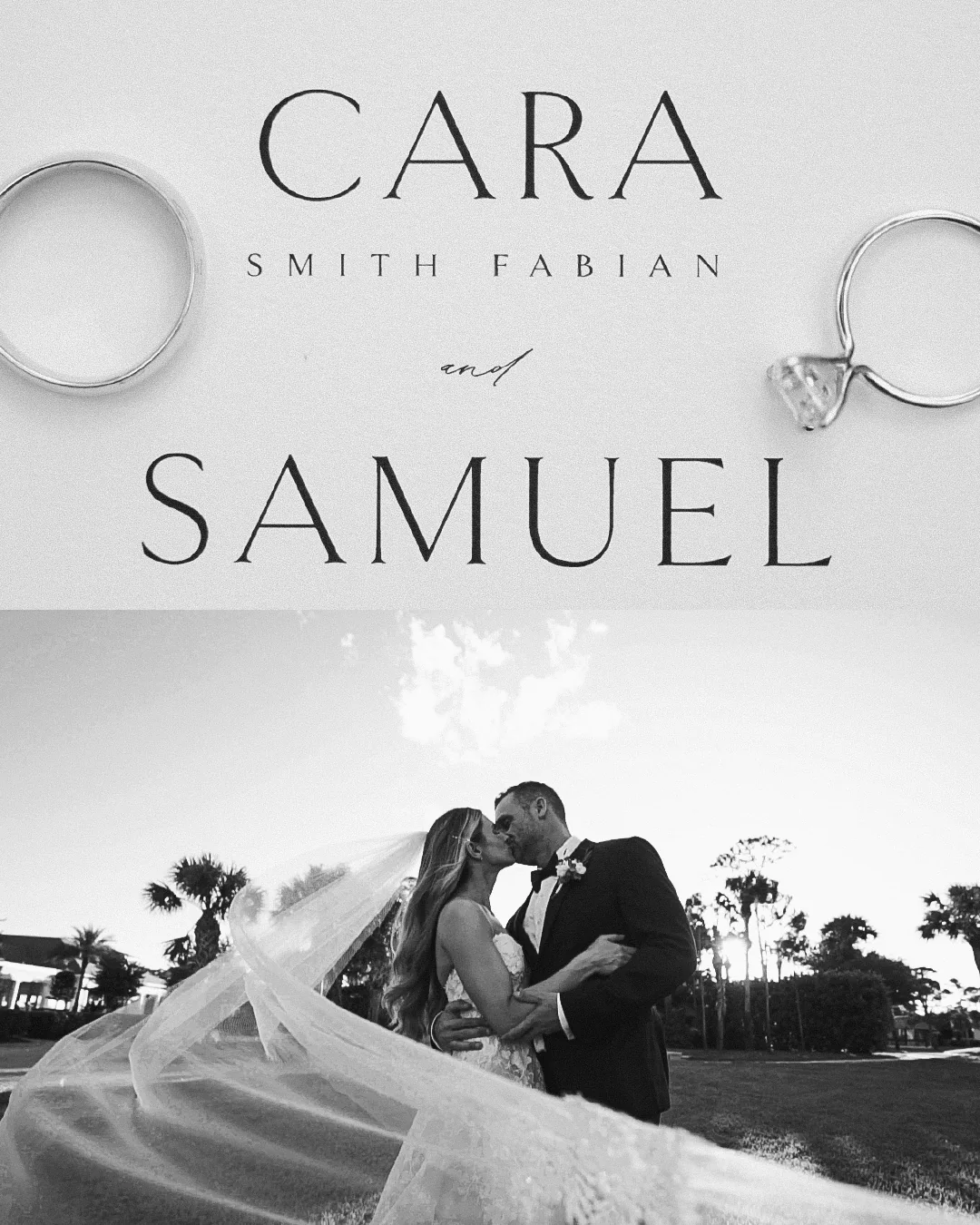 Cara & Samuel wedding album spread