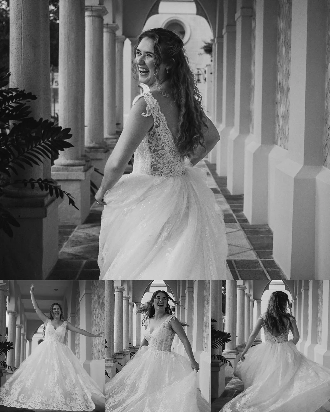 Emily & Levi wedding album spread