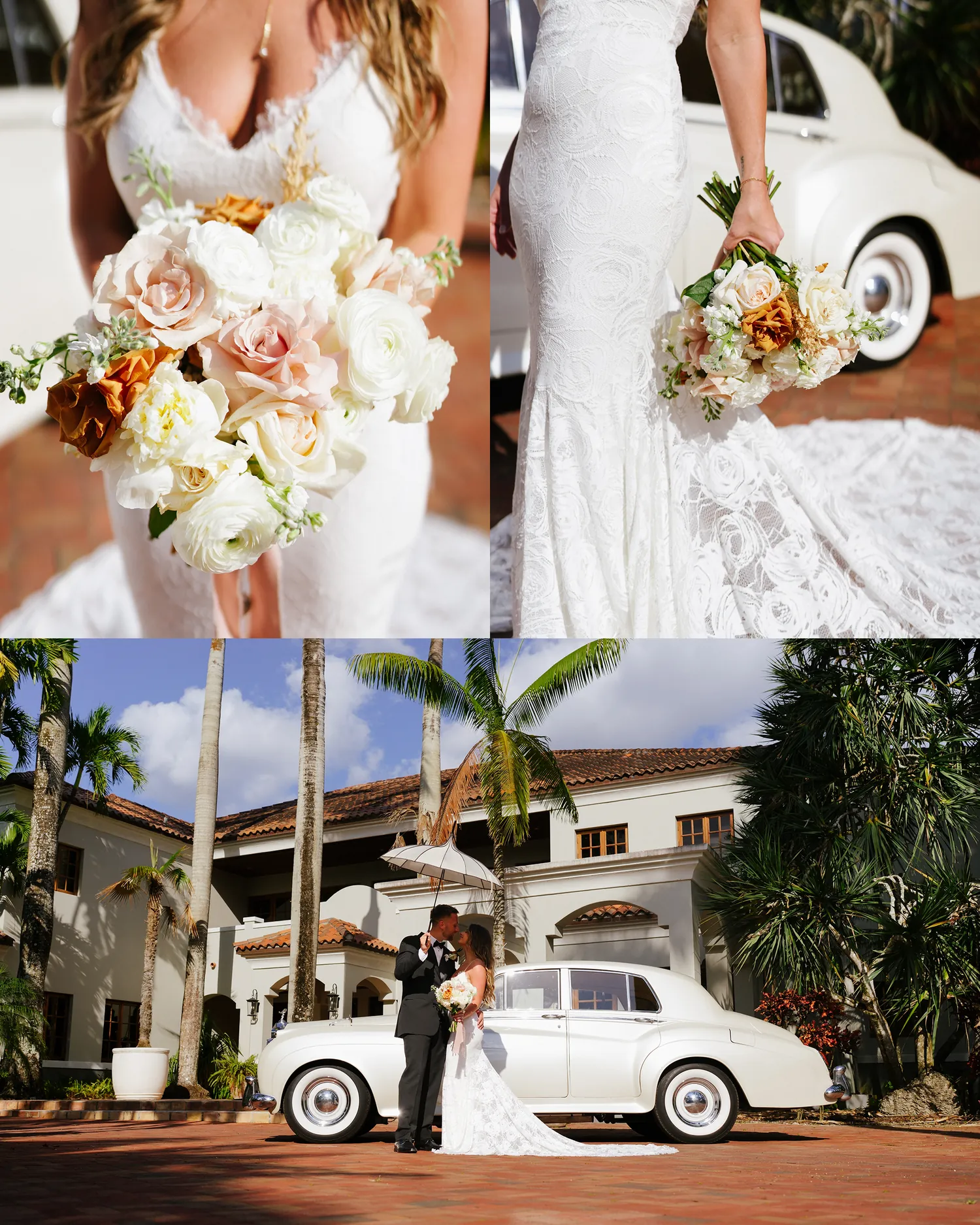 Jaime & John wedding album spread