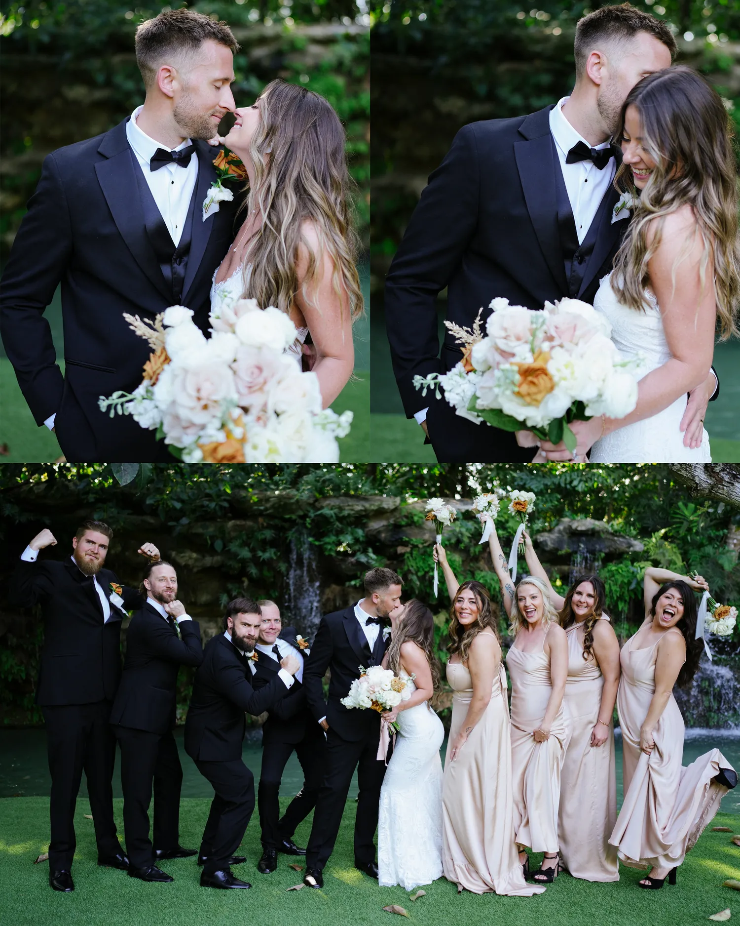 Jaime & John wedding album spread
