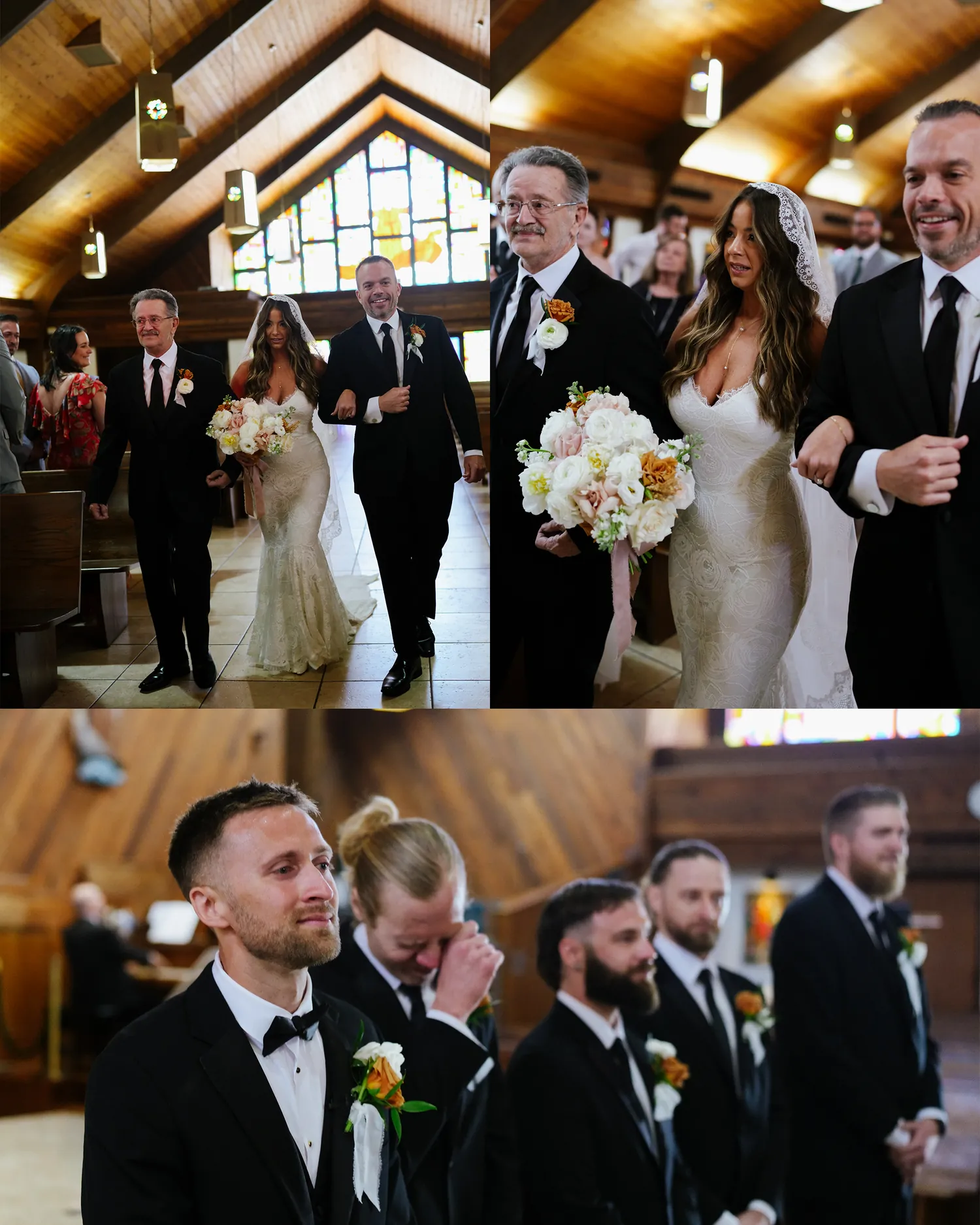 Jaime & John wedding album spread