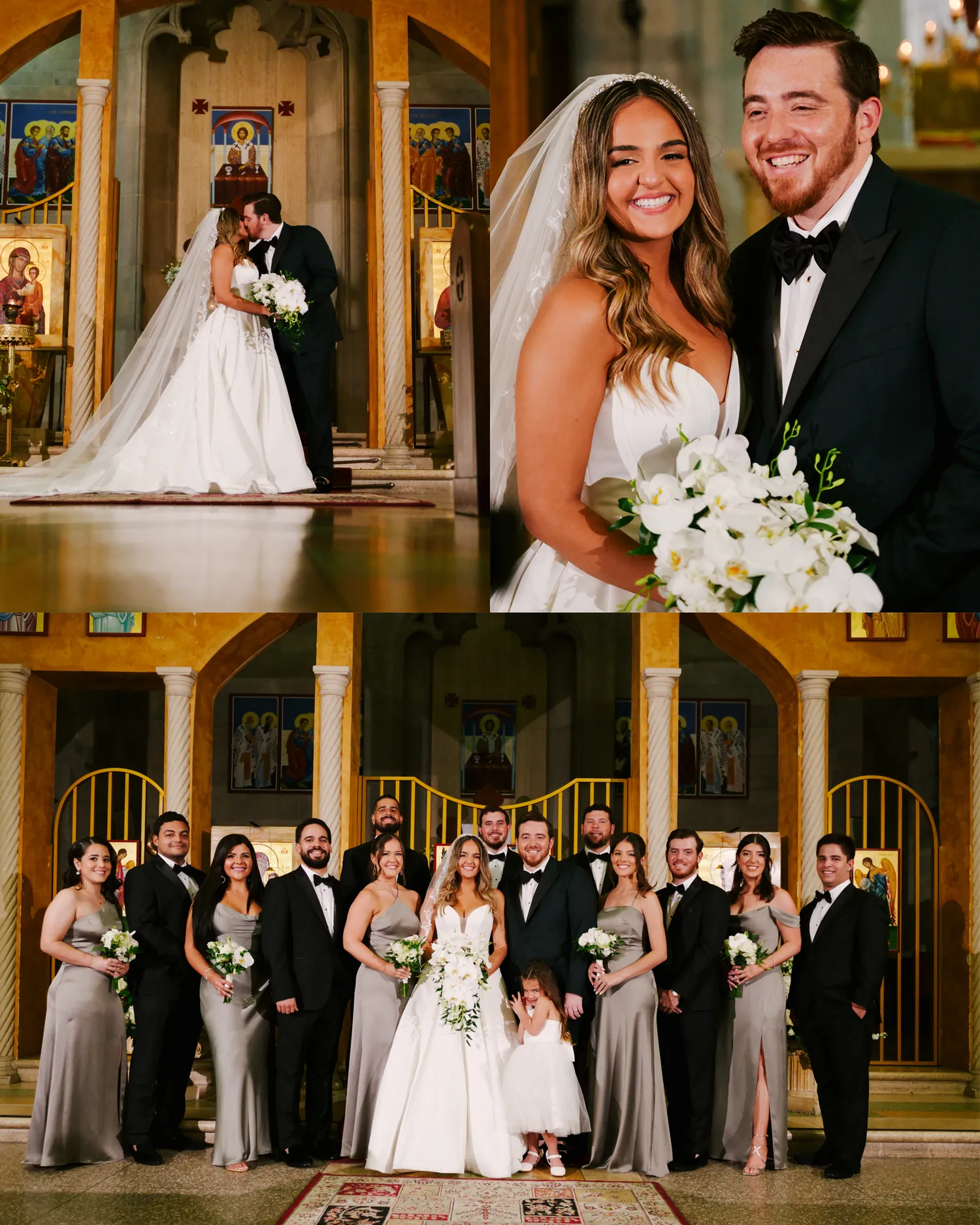 Joanna & Miguel wedding album spread