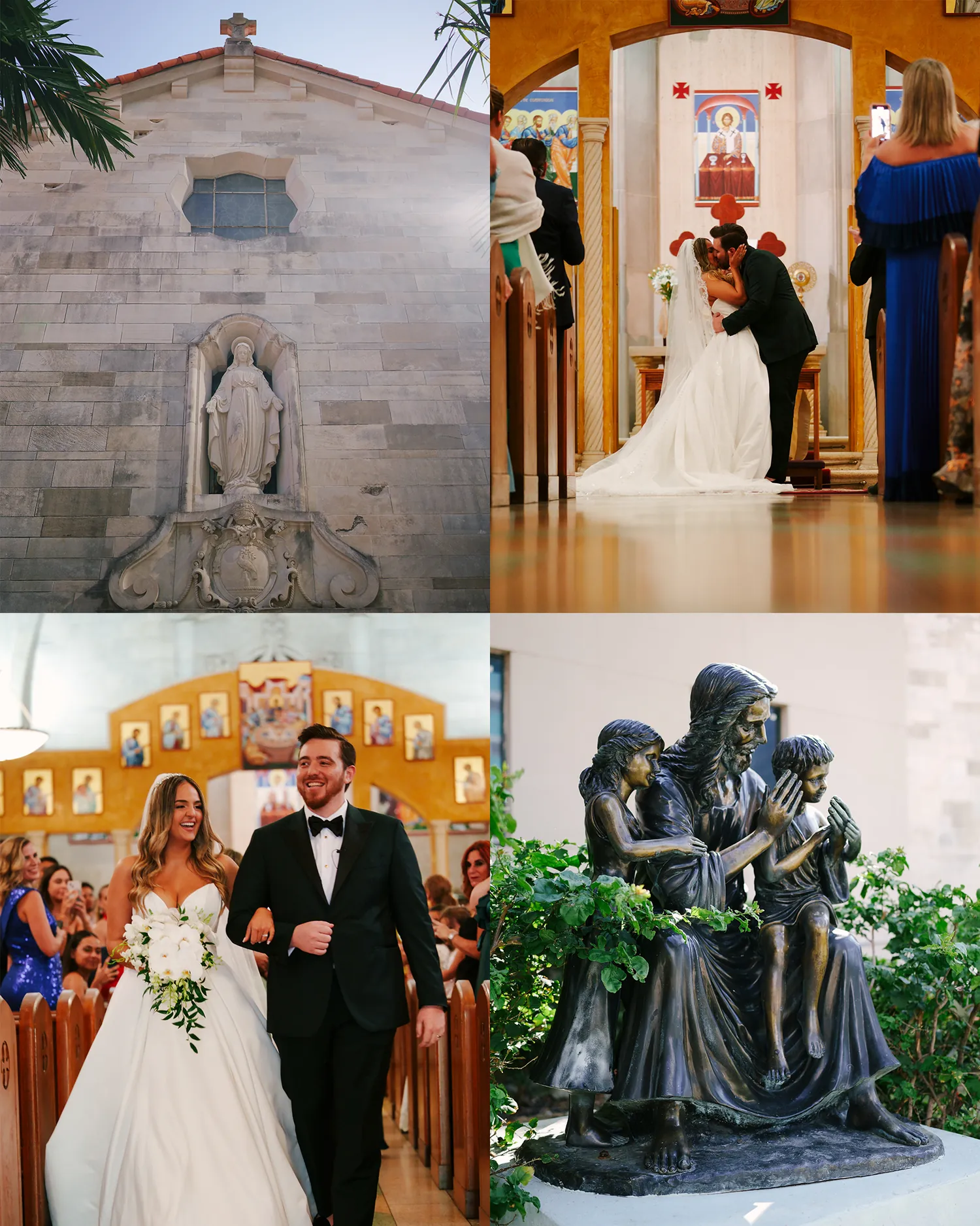 Joanna & Miguel wedding album spread