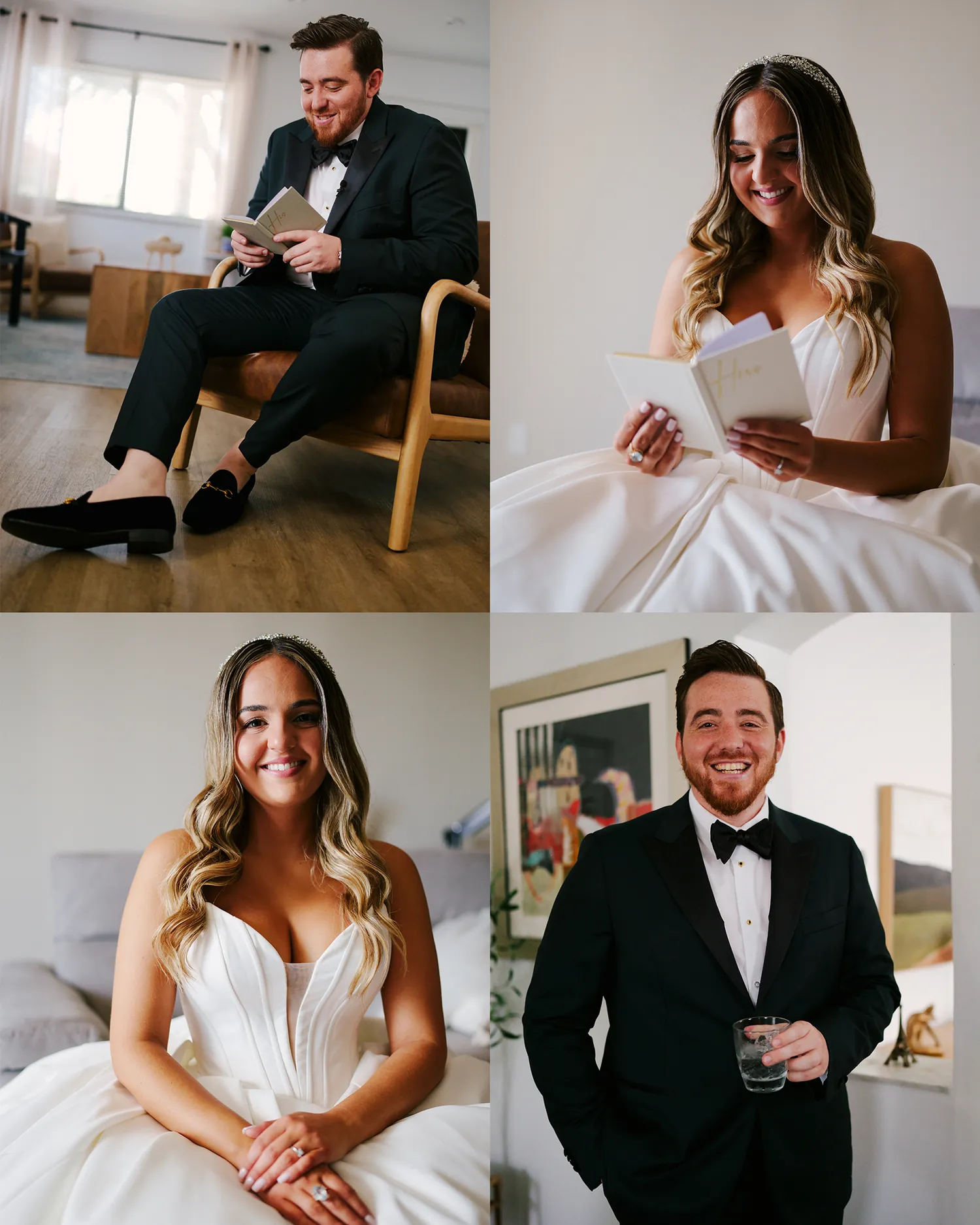 Joanna & Miguel wedding album spread