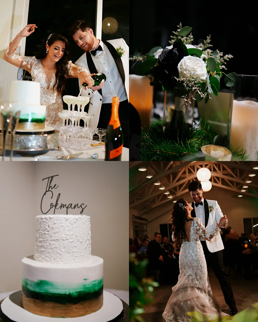 Rhegan & William wedding album spread