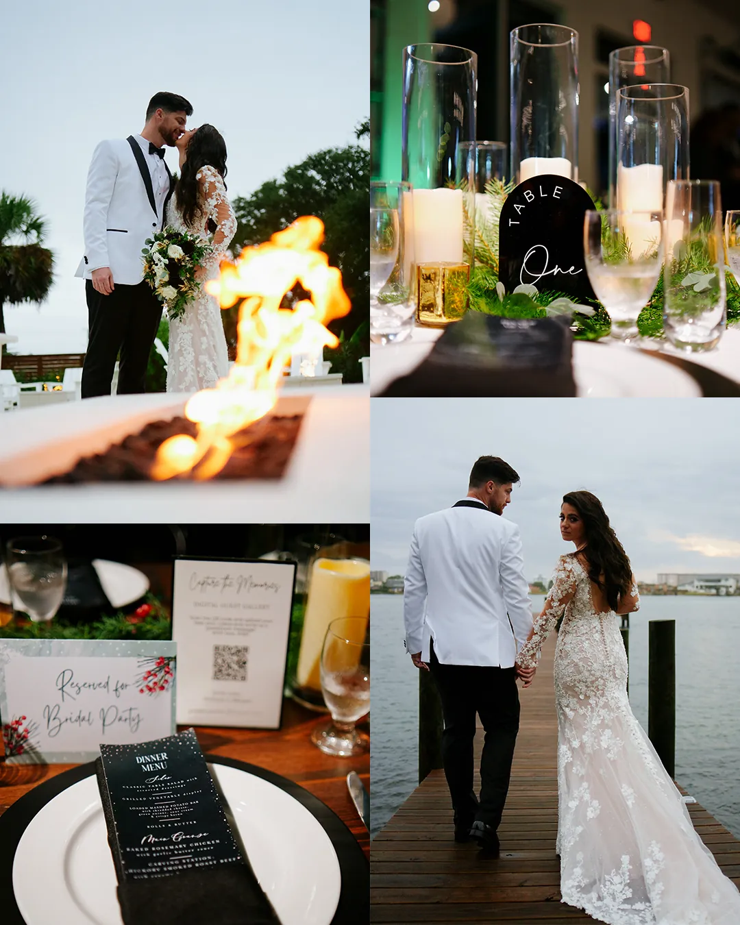 Rhegan & William wedding album spread
