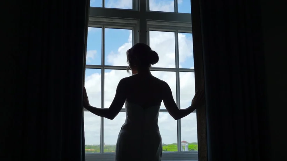 A quiet moment from a Megaset wedding film