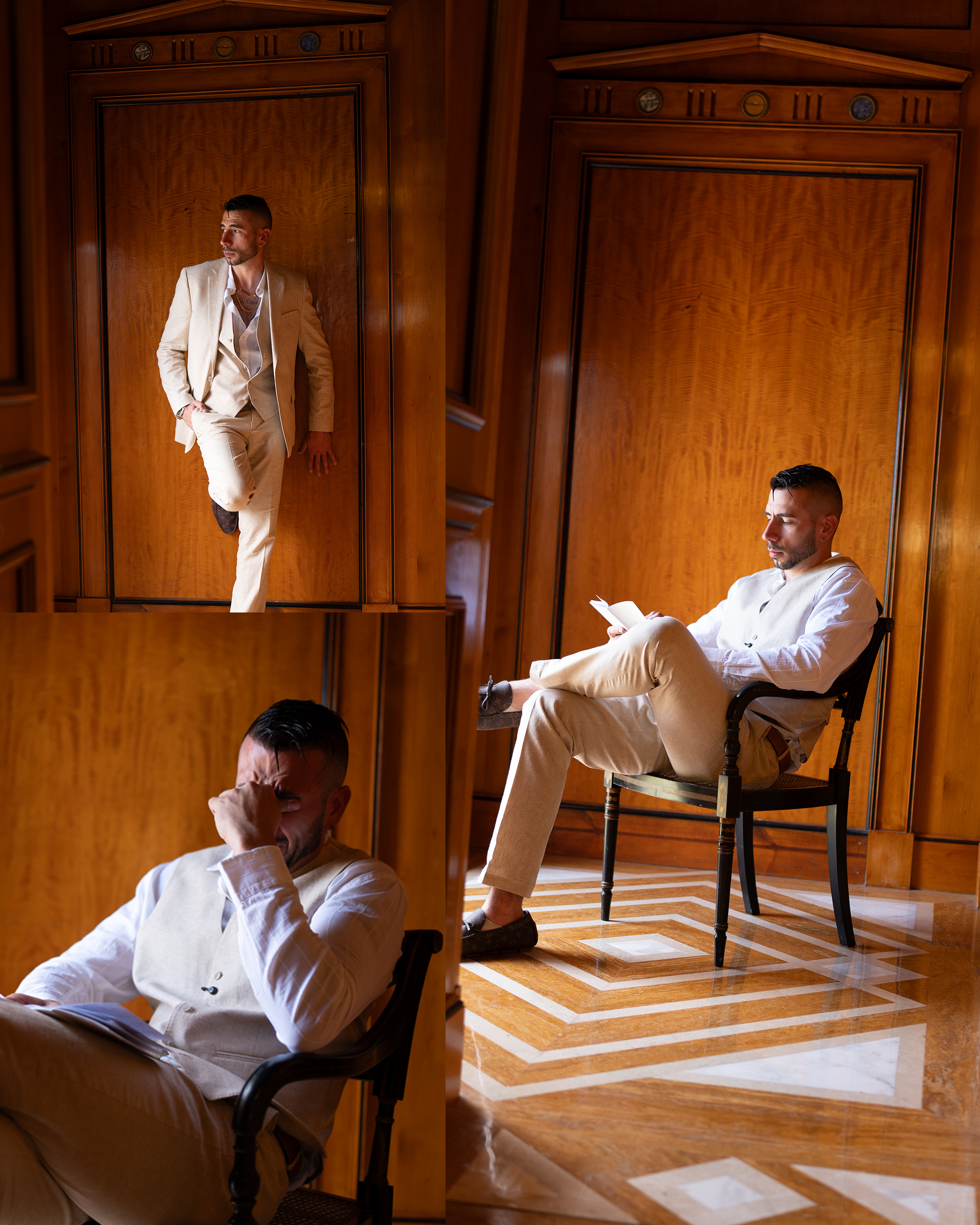 Luxury groom portrait of Josh on his wedding day in Florida - 5
