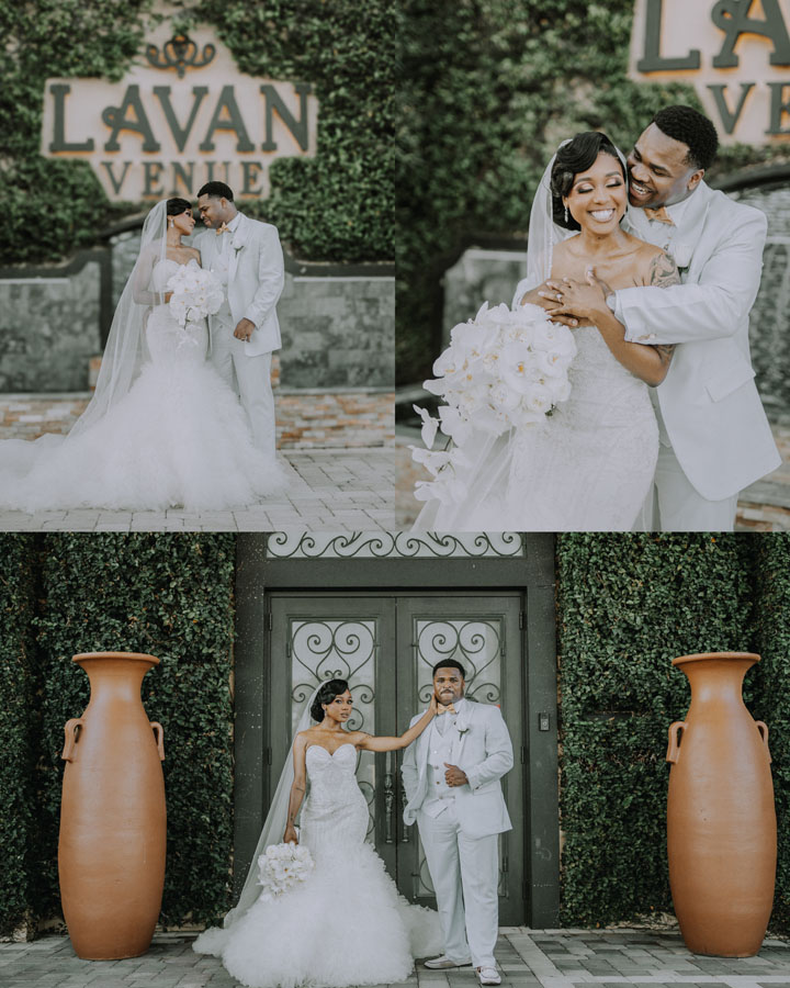 Fun, happy wedding collage at The Lavan Venue, Hollywood FL — 1